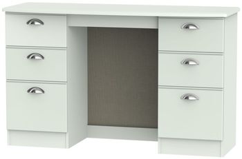Victoria Double Grey 6 Drawer Dressing Table