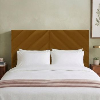 Rose Fabric Saffron Headboard - Sizes Available