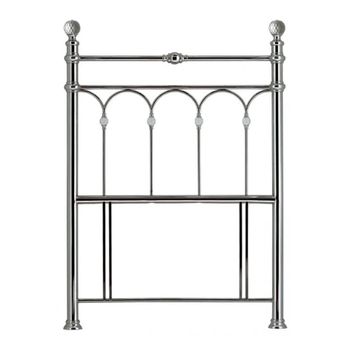 Krystal Antique Nickel Metal 3ft Single Headboard