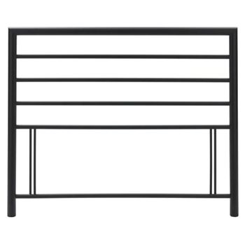 Urban Matt Black Metal 4ft Small Double Headboard