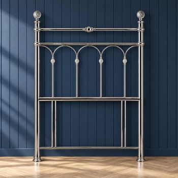Krystal Antique Nickel Metal 3ft Single Headboard