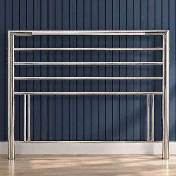 Urban Shiny Nickel Metal 4ft 6in Double Headboard