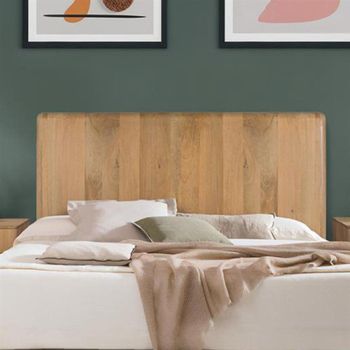 Wrenley Natural Mango Wood 165cm Headboard