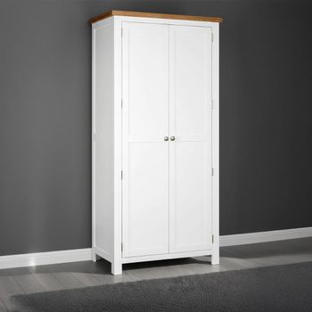 Lundy White Painted 2 Door Wardrobe