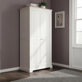 Cromwell Grey Painted 2 Door Wardrobe