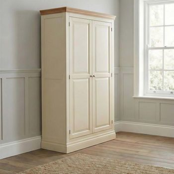 Versailles Ivory Painted 2 Door Wardrobe