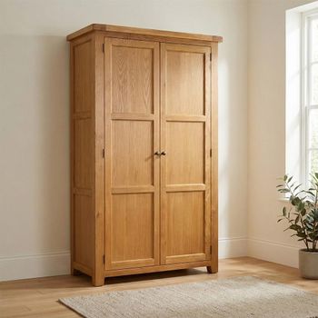 Somer Oak 2 Door Wardrobe