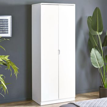 Manhattan White Gloss 2 Door Wardrobe