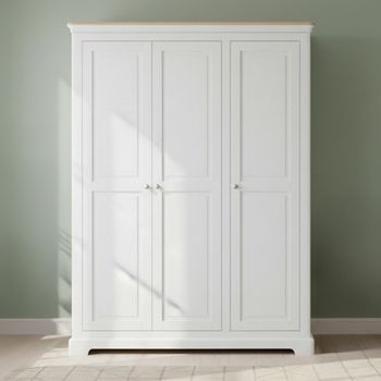 Cromwell Grey Painted 3 Door Wardrobe