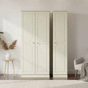 Pembroke Cream 3 Door Triple Wardrobe