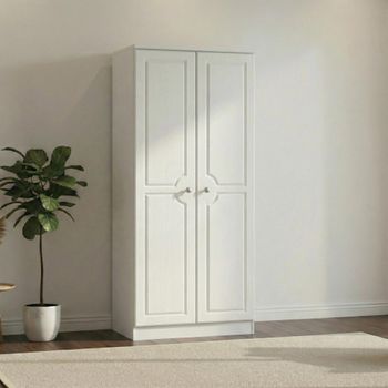 Pembroke White 2 Door Plain Wardrobe