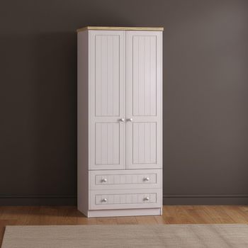 Vienna Cashmere 2 Door 2 Drawer Double Wardrobe
