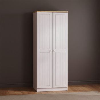 Vienna Cashmere 2 Door Tall Plain Wardrobe