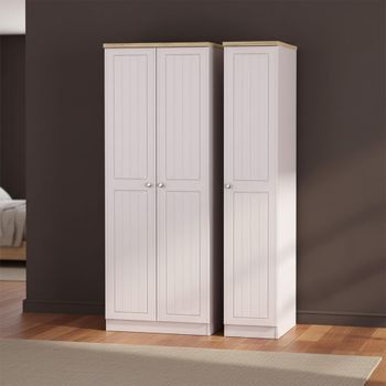 Vienna Cashmere 3 Door Tall Triple Wardrobe