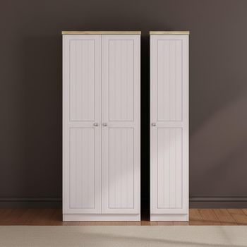 Vienna Cashmere 3 Door Triple Wardrobe