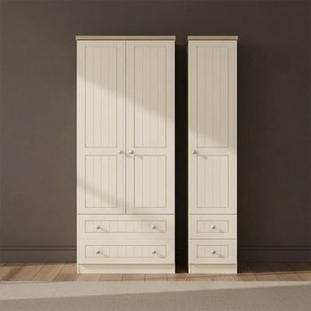 Vienna Cream 3 Door 4 Drawer Triple Wardrobe