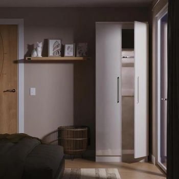 Paris Cashmere Gloss 2 Door Tall Plain Wardrobe