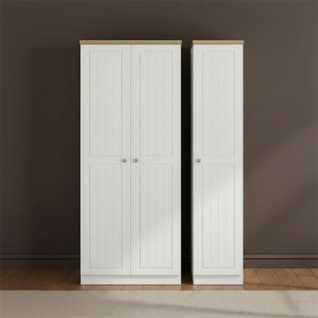 Vienna Porcelain 3 Door Triple Wardrobe
