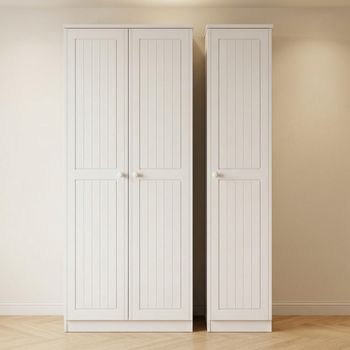 Warwick White 3 Door Triple Wardrobe