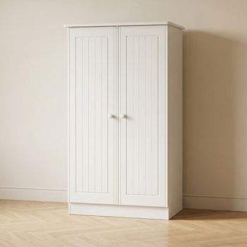 Warwick White 2 Door Midi Wardrobe
