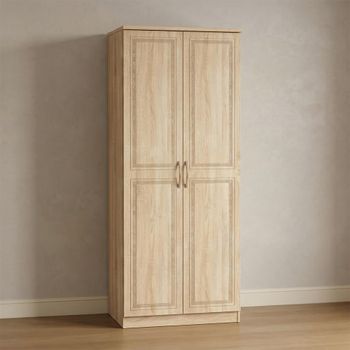 Dorset Oak 2 Door Plain Wardrobe