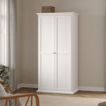 Paris White 2 Door Wardrobe