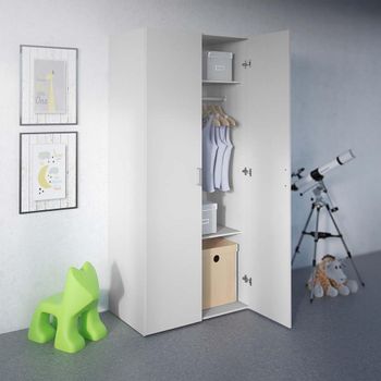 Space White 2 Door Wardrobe