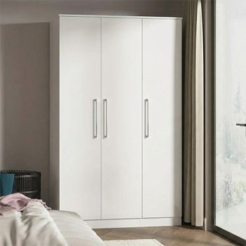 Worcester White 3 Door Tall Triple Wardrobe