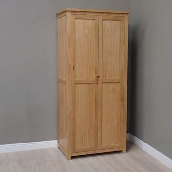 Moderna Oak 2 Door Wardrobe