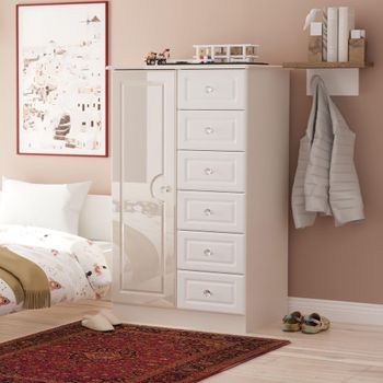 Balmoral Cashmere 1 Door Midi Wardrobe
