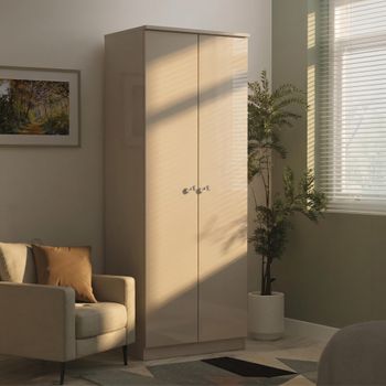 Lumiere Cashmere 2 Door Plain Wardrobe