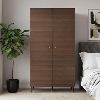 Willow Wood 2 Door Tobacco Walnut Wardrobe