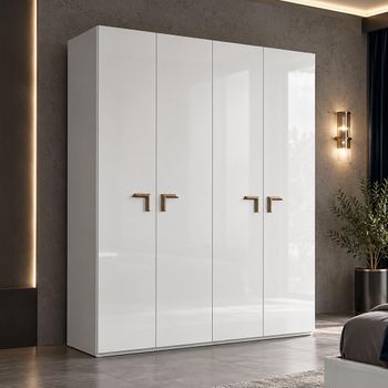 Smart Italian White Wardrobe