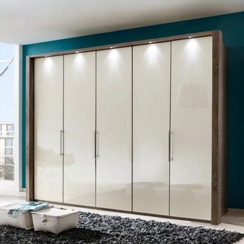 Loft Bi-Fold Panorama Glass Door Wardrobe - Sizes Available