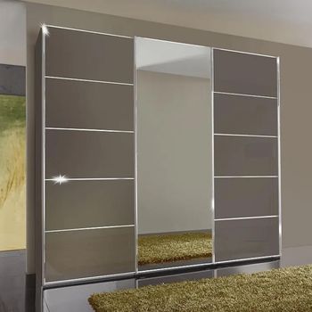Westside Havana Glass 3 Door Mirror Sliding Wardrobe