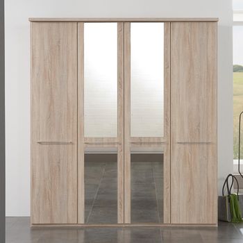 Dakar 2 Silver Handles Wardrobe - Sizes Available