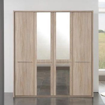 Dakar 2 Wardrobes Passepartout and Silver Handles - Sizes Available