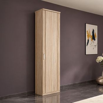 Luxor 3+4 Rustic Oak 1 Door Single Door Rh Wardrobe