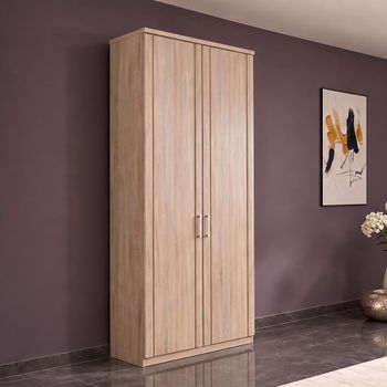 Luxor 3+4 Rustic Oak 75cm 2 Door Wardrobe