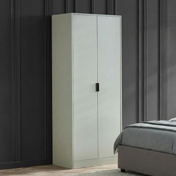 Alba Grey 2 Door Wardrobe