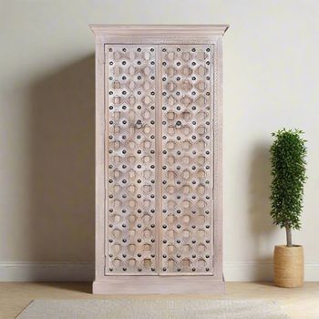 Arezzo Mango Wood 2 Door Wardrobe