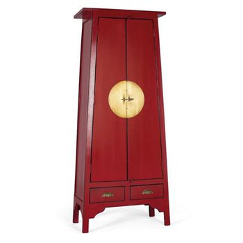 Aynor Red Mango Wood 2 Door Wardrobe