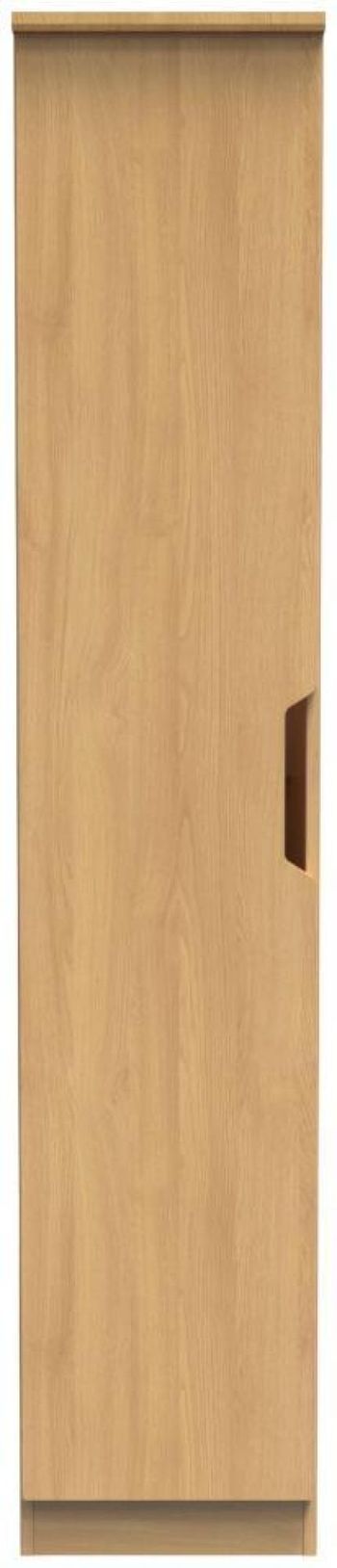 Bella Oak 1 Door Single Wardrobe