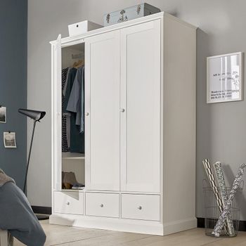 Ashby White 3 Door Combi Wardrobe