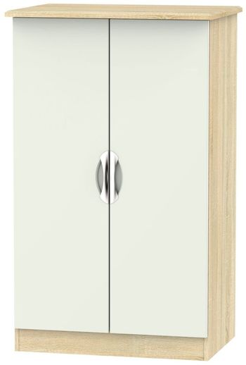 Camden Cashmere and Oak 2 Door Midi Wardrobe
