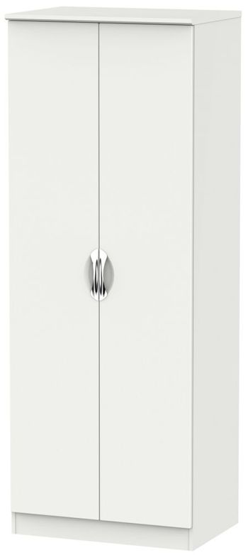 Camden Plain Grey 2 Door Tall Wardrobe