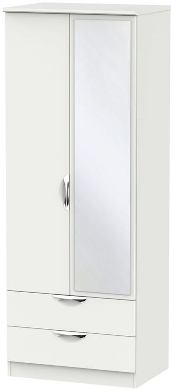Camden Grey 2 Door 1 Mirror Combi Wardrobe