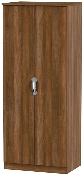 Camden Walnut Plain 2 Door Wardrobe