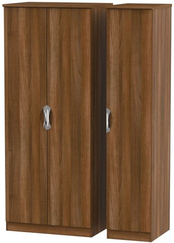 Camden Walnut 3 Door Triple Wardrobe