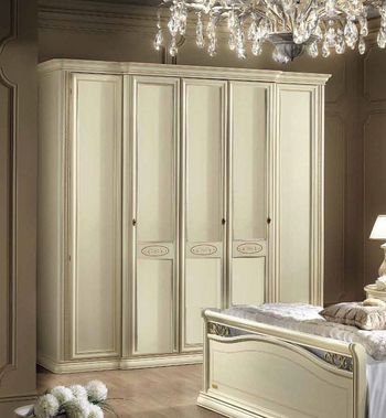 Siena Italian Ivory 5 Door Wardrobe